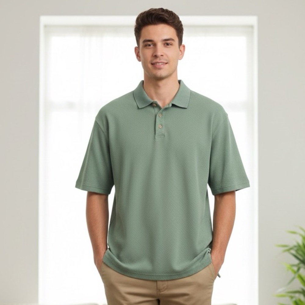 Joseph & Feiss Sage Polo Shirt #72%silk